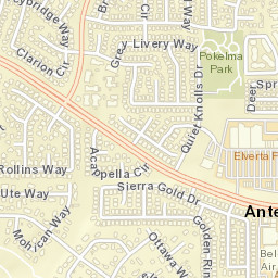 3945-3949 Sierra Gold Dr Antelope Street Map
