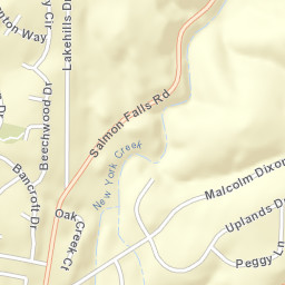 Oak Creek Hills California Street Map