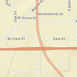 Highway 250, Olney, IL 62450, USA Street Map