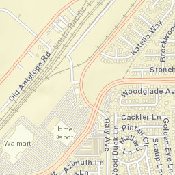 Antelope California Street Map