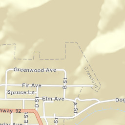 Crawford Colorado Street Map