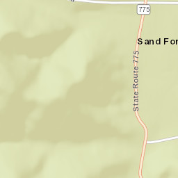 Sand Fork Ohio Street Map