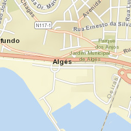 Algés Street Map