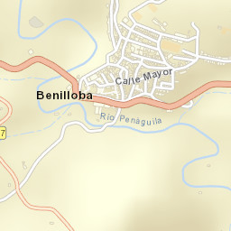 Benilloba Street Map