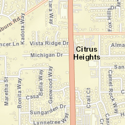 7220 Geowood Way, Citrus Heights, CA Street Map