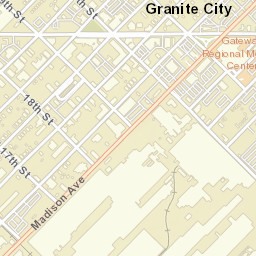 1325 Niedringhaus Ave Granite City IL Street Map