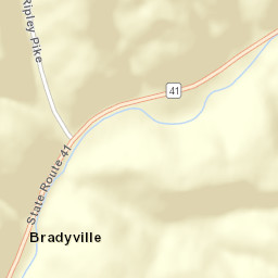 Bradysville Ohio Street Map