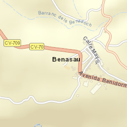 Benasau Street Map