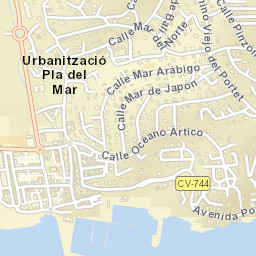 Moraira Street Map