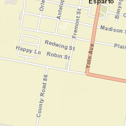 Esparto California Street Map