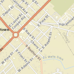 Georgetown Delaware Street Map