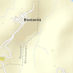 Benimantell Street Map