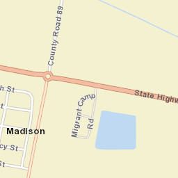 Madison California Street Map
