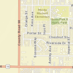 Browns Corner California Street Map