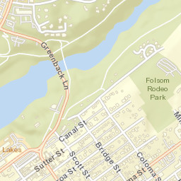 Folsom California Street Map