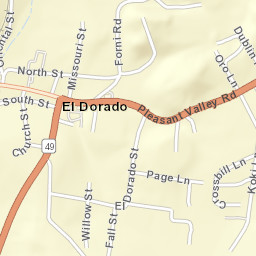 El Dorado California Street Map