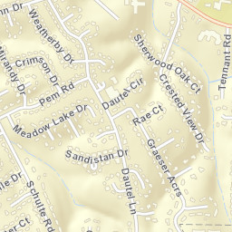 1221-1225 Crested View Dr St. Louis Street Map