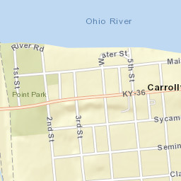 Water Street Carrollton KY 41008 Street Map