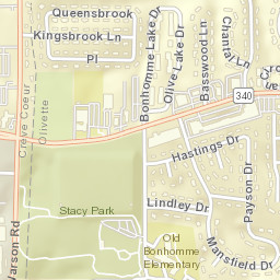 9723-9725 Olive Boulevard Olivette Street Map