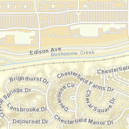 16653-16657 Chesterfield Manor Drive Chesterfield MO Street Map