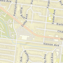 6707 Vernon Avenue University City Street Map