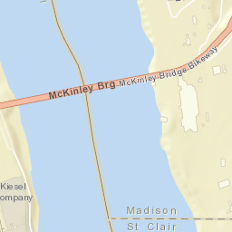 McKinley Bridge Illinois America Street Map