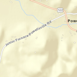 Powellsville Ohio Street Map