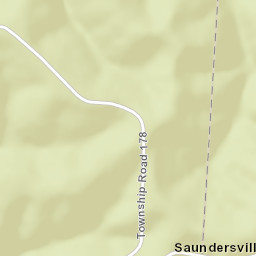 Saundersville Ohio Street Map