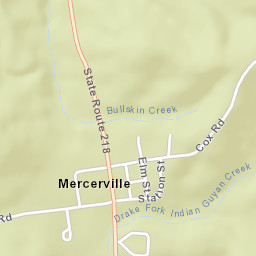 Mercerville Ohio Street Map