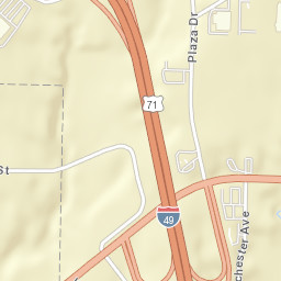 West Wall Street & Missouri 7, Harrisonville Street Map