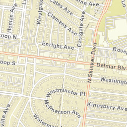 6170 Delmar Boulevard Saint Louis MO Street Map