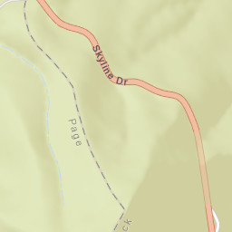 Skyline Drive, Shenandoah, Luray, VA Street Map