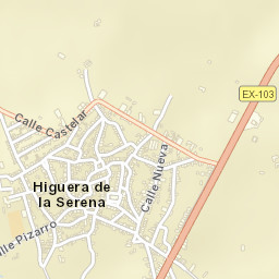 Higuera de la Serena Street Map