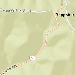 Greasy Ridge Ohio Street Map