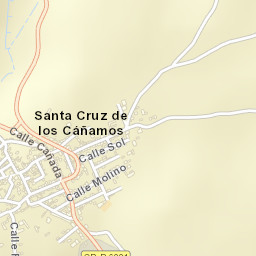 Santa Cruz de los Cáñamos Street Map