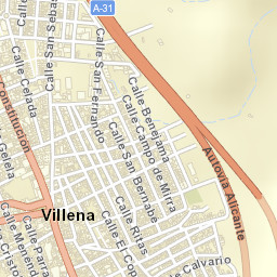 Villena Street Map