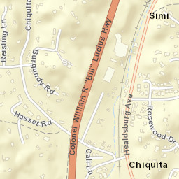 Simi California Street Map