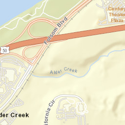 Alder Creek California Street Map