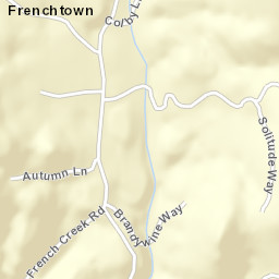 Frenchtown California Street Map