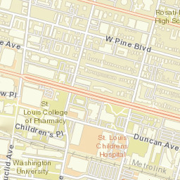 4431-4445 Lindell Boulevard St. Louis MO Street Map