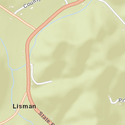 Lisman Ohio Street Map