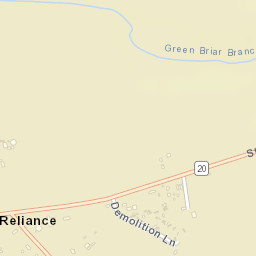 Reliance Delaware Street Map