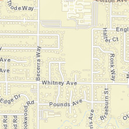 3514-3598 Woodford Way Sacramento Street Map