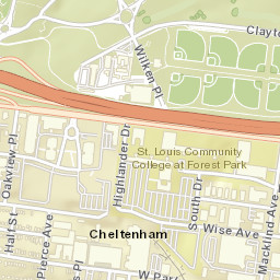 Hampton Avenue, St. Louis, MO 63110 Street Map