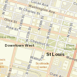 1200 Market Street, St. Louis, MO 63103, USA Street Map
