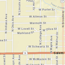 101-157 West Main Street, Salem, IL Street Map