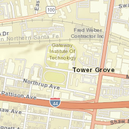 Interstate 44 Saint Louis MO 63110 Street Map