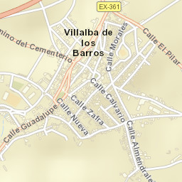 Villalba de los Barros Street Map