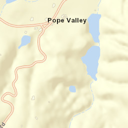Pope Valley California Street Map