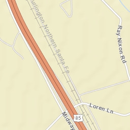 Ronald Reagan Highway & Interstate 25 Street Map